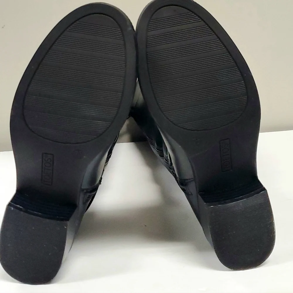 Toetos‎ Womens Black Riding Boots Size 7.5 adjustable with New without box